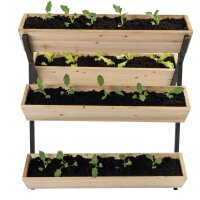 Hochbeet Pflanzkasten Blumenkasten Blumentreppe Kräuterbeet von terra-garten®