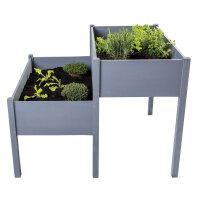 Pflanzkasten Frühbeet Kräuterbeet Blumenbeet auf 2 Ebenen