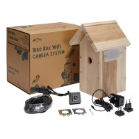 Gardenature Vogelhaus Vogelkasten mit WIFI KAMERA 4MP