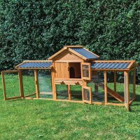 Kaninchenstall Picasso mit PVC Welldach