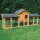Kaninchenstall Picasso mit PVC Welldach