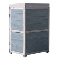 Kompakter Gartenschrank aus FSC-zertifiziertem Holz – Für Balkon & Terrasse