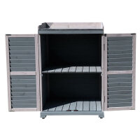 Kompakter Gartenschrank aus FSC-zertifiziertem Holz – Für Balkon & Terrasse