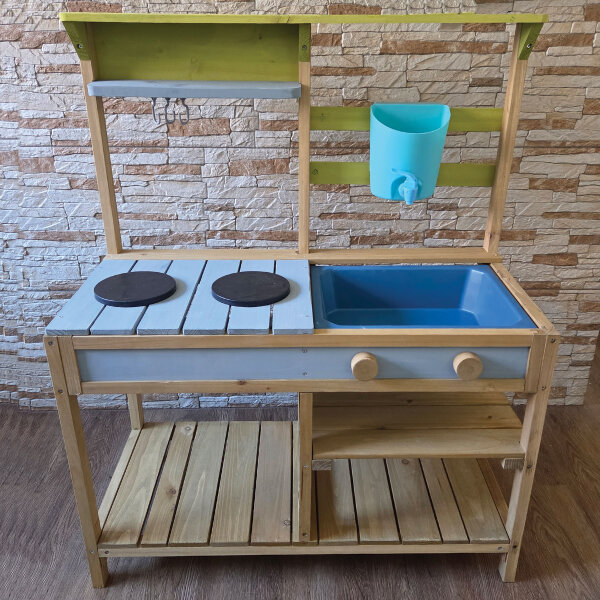 Spielküche aus FSC-zertifiziertem Holz – Fröhlicher Spielspaß mit bunten Details