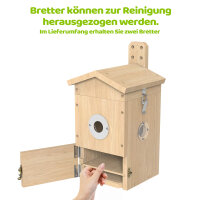 Vogel Nistkasten mit Kamera ohne Solarpanel Sanilu®