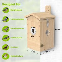 Vogel Nistkasten mit Kamera ohne Solarpanel Sanilu®