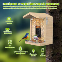 Vogelfutterstation mit Kamera ohne Solarpanel Sanilu®
