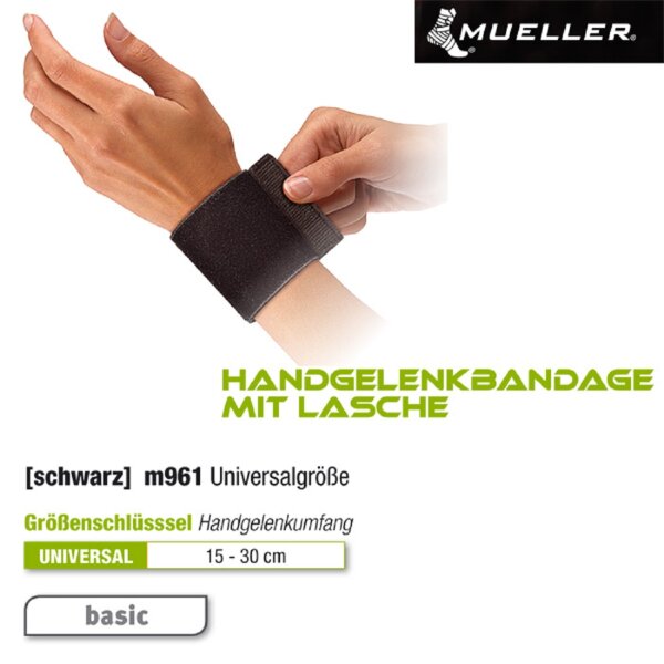 MUELLER Handgelenkbandage mit Lasche