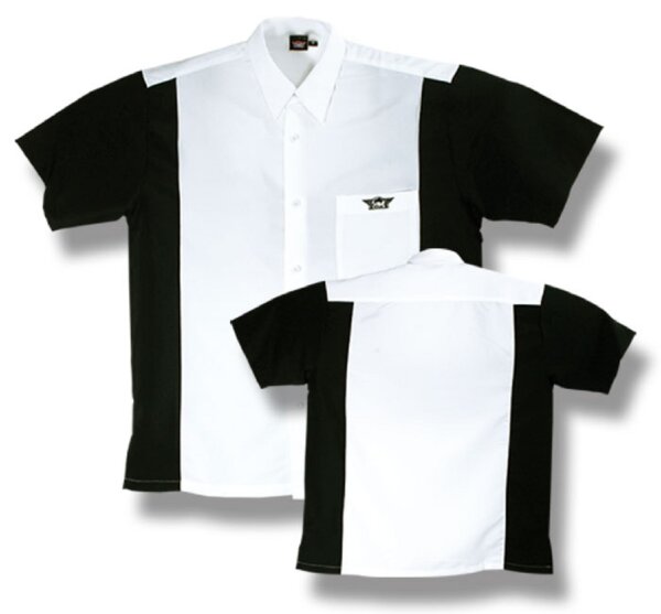 BULLS Dartshirt Weiß/Schwarz