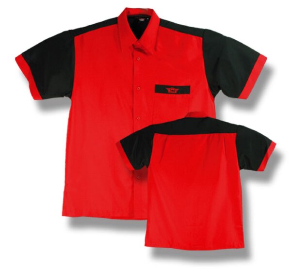 BULLS Dartshirt Rot/Schwarz (2XL)