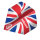 Unicorn Ultra Fly 100 Union Jack Wave Flights (B-Wing)