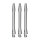 BULLS 6-Pack Simplex Aluminium Shaft - m/silber