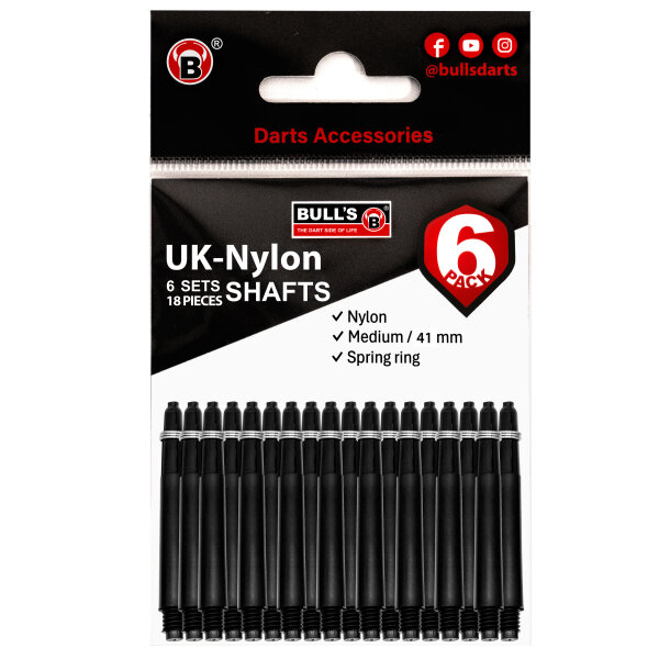 BULLS 6-Pack Nylon Shaft