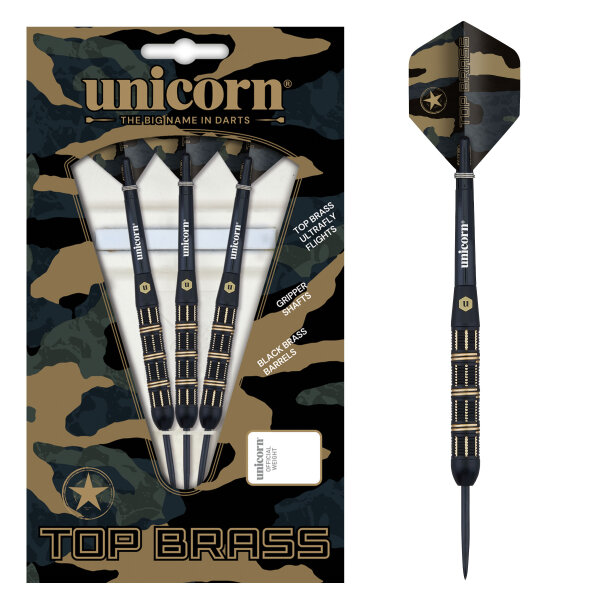 Unicorn Top Brass 3 Steel Darts (21 Gr.)