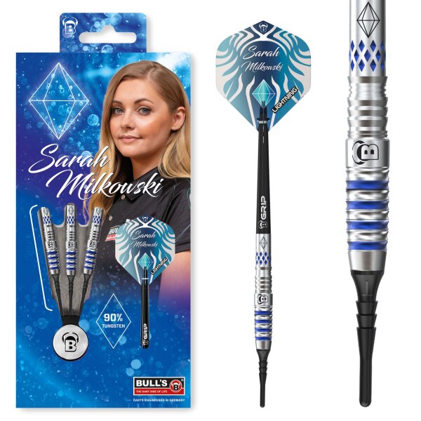 BULLS Sarah Milkowski Soft Dart, 90 % Tungsten (20 Gr.)
