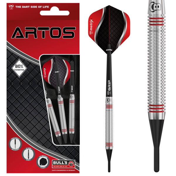 BULLS Artos AR3 Softdart, Red 80% Tungsten (18 Gr.)