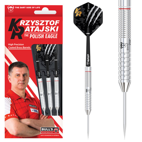 BULLS Krzysztof Ratajski Brass Silver Steel Dart