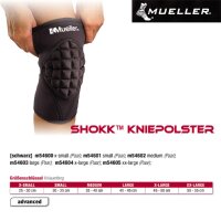 MUELLER Shokk Kniepolster paarweise in schwarz
