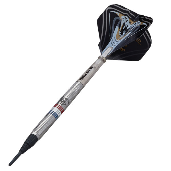 Unicorn Maestro Jeffrey de Zwaan P2 Black Soft Darts - 22g