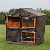 Zoo-XXL® Hoppolino – Premium Kleintierstall mit Heuraufe & extra großen Schubladen