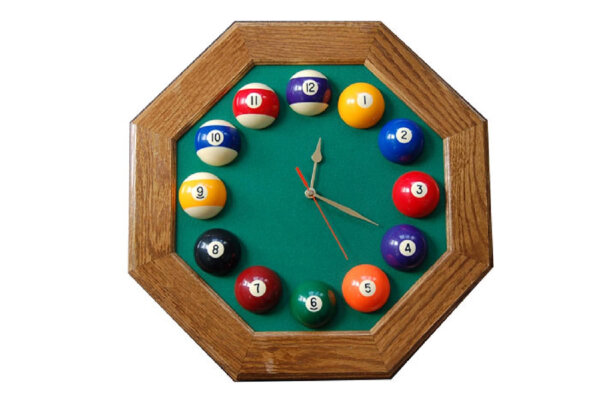 Billard Wanduhr -- 1 Stck