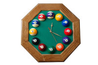 Billard Wanduhr -- 1 Stck
