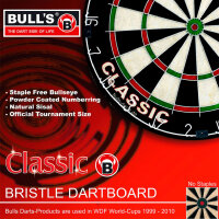 BULLS Classic Bristle Dart Board -- 1 Stck