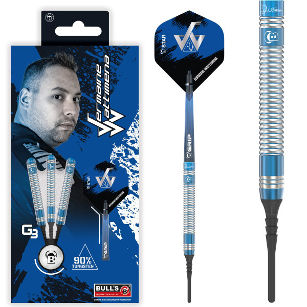 BULLS Jermaine Wattimena G3 Softdart 90% Tungsten - 20g -- 1 Satz