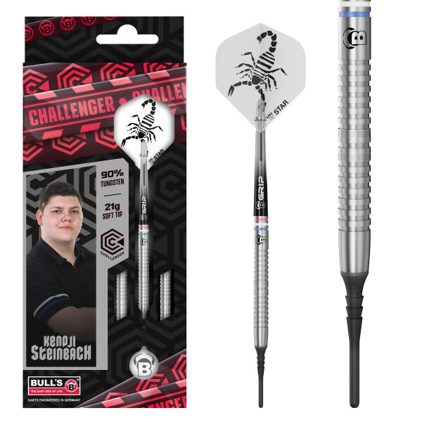 BULLS Kendji Steinbach Challenger Steel Dart - 21g -- 1 Satz