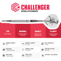 BULLS Kendji Steinbach Challenger Steel Dart - 21g -- 1 Satz
