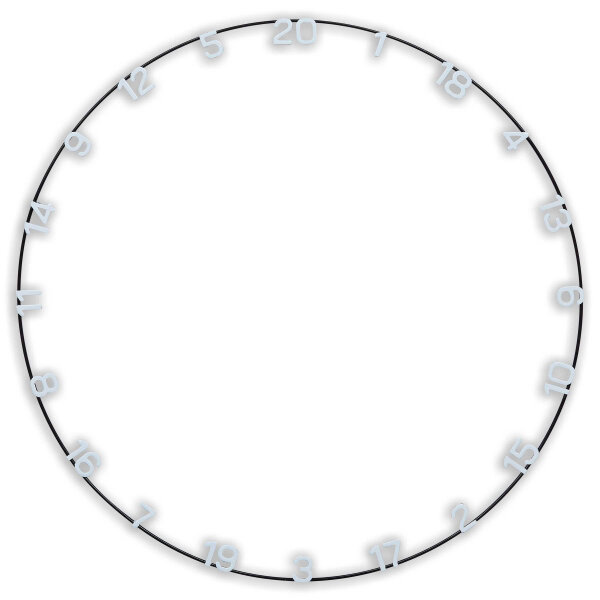 Unicorn Ultra-Vis Number Ring -- 1 Stck