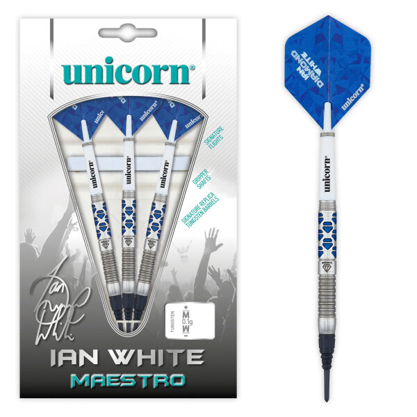 Unicorn Maestro Ian "Diamond" White Soft Darts - 18g -- 1 Satz