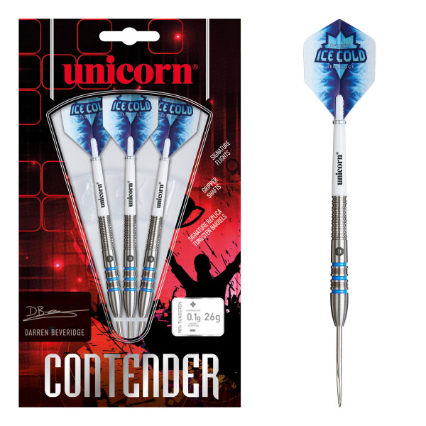 Unicorn Contender Darren Beveridge 26g Steel Tip 90% Tungsten - 26g -- 1 Satz