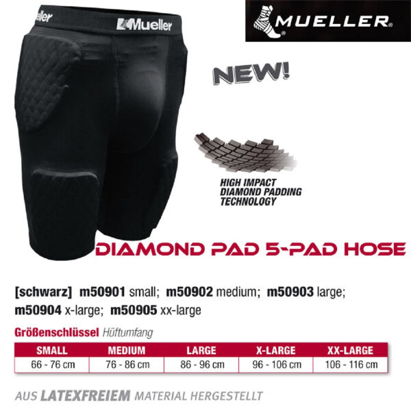 MUELLER Diamond Pad 5-Pad Hose -- 1 Stck