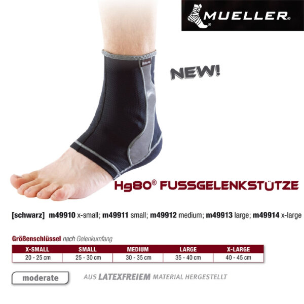 MUELLER Hg80 Fußgelenkstütze -- 1 Stck