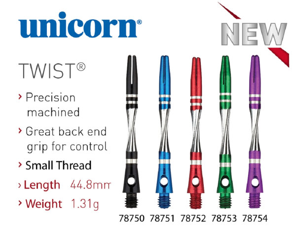 Unicorn Twist Aluminiumshaft -- 1 Satz
