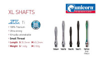 Unicorn XL Ti Shaft -- 1 Satz