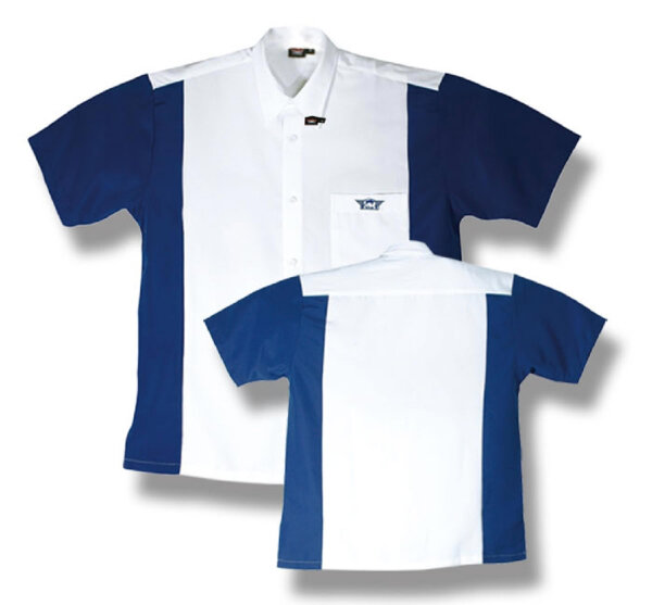 BULLS Dartshirt Weiß/Blau -- 1 Stck