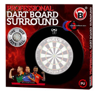 BULLS Premium PU Board Surround - schwarz -- 1 Stck