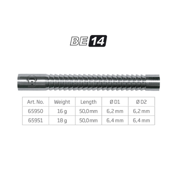 BULLS BE-14 Soft Dart Barrel - 16g -- 1 Satz