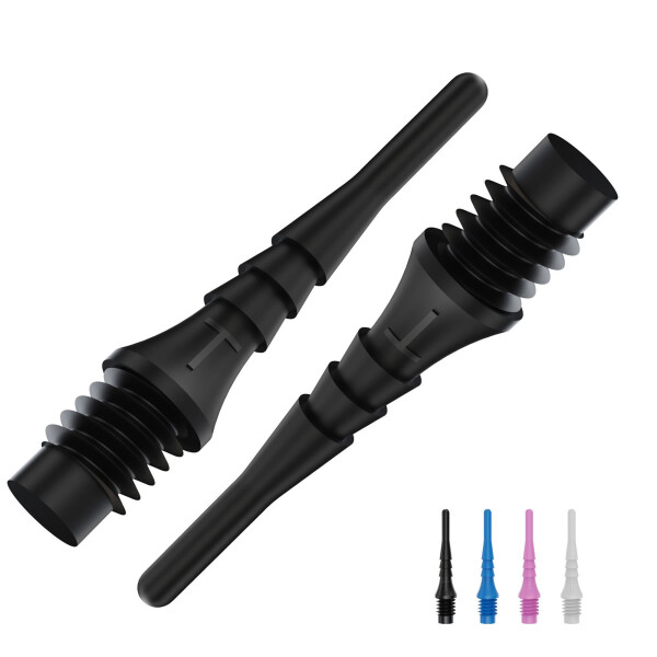 BULLS Tefo-X Shark Soft Tips 6mm(2BA) - 100/schw. -- 1 Stck