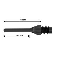 BULLS Ball Point Soft Tips 6mm(2BA)& 8mm(1/4BSF) - 100/schw. -- 1 Stck