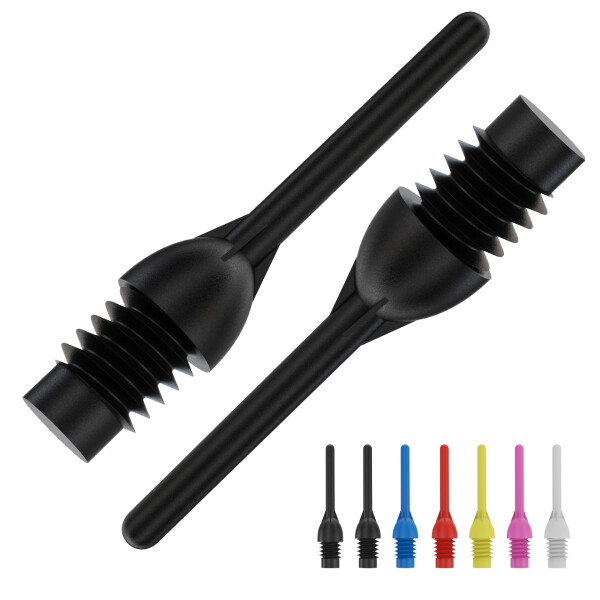 BULLS Ball Point Soft Tips 6mm(2BA)& 8mm(1/4BSF) - 100/schw. -- 1 Stck