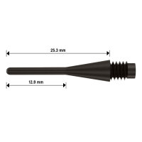BULLS Longlife Long 6mm(2BA) - long/schw. -- 1000 Stck