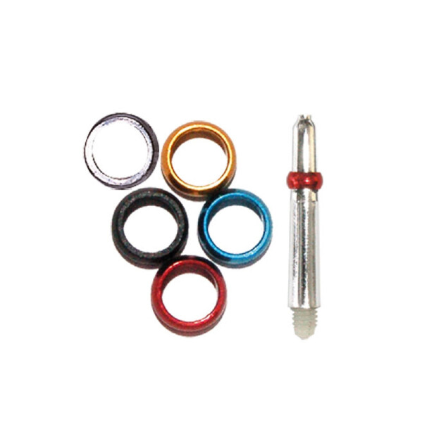 BULLS Shaft Aluminiumring - silber -- 1 Satz