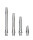 BULLS Simplex Aluminium Shaft - m/silber -- 1 Satz