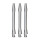 BULLS Simplex Aluminium Shaft - m/silber -- 1 Satz
