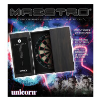 Unicorn Maestro Black Dartboard Cabinet -- 1 Stck
