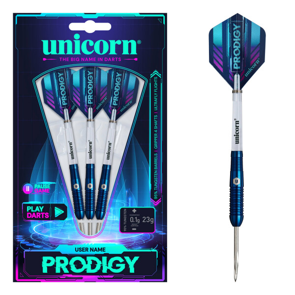 Unicorn Prodigy S2 Steel Dart 95% Tungsten - 23g -- 1 Satz