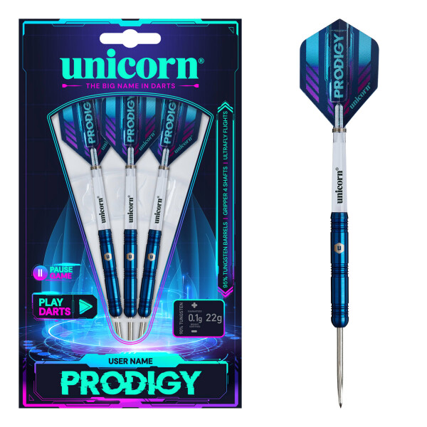 Unicorn Prodigy S1 Steel Dart 95% Tungsten - 22g -- 1 Satz